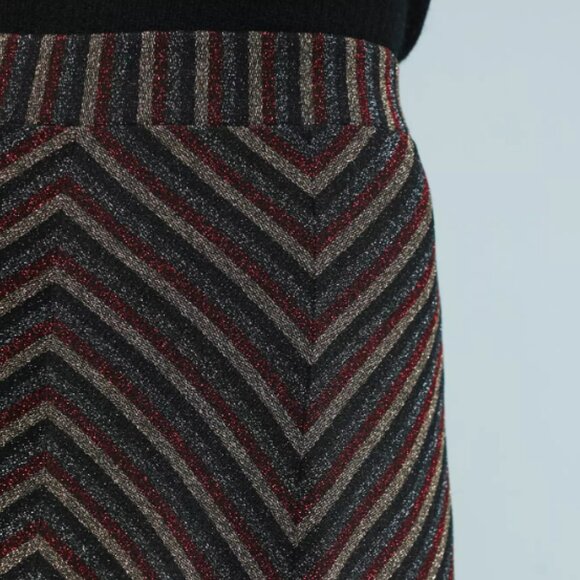 Maeve by Anthropologie Chevron Shine Skirt - Picture 2 of 5